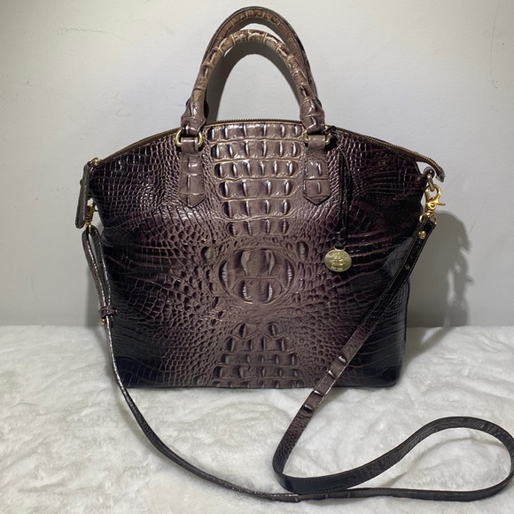 Brahmin Handbags - Brahmin Duxbury Satchel Crossbody Purse in Anthracite